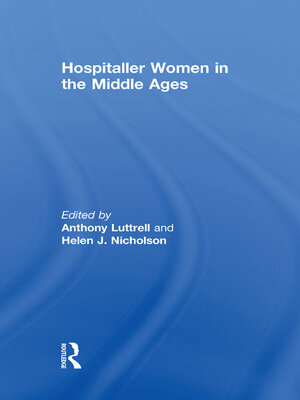 cover image of Hospitaller Women in the Middle Ages